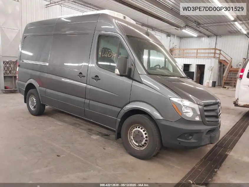 2016 Mercedes-Benz Sprinter 2500 Normal Roof VIN: WD3PE7DD0GP301529 Lot: 42212539