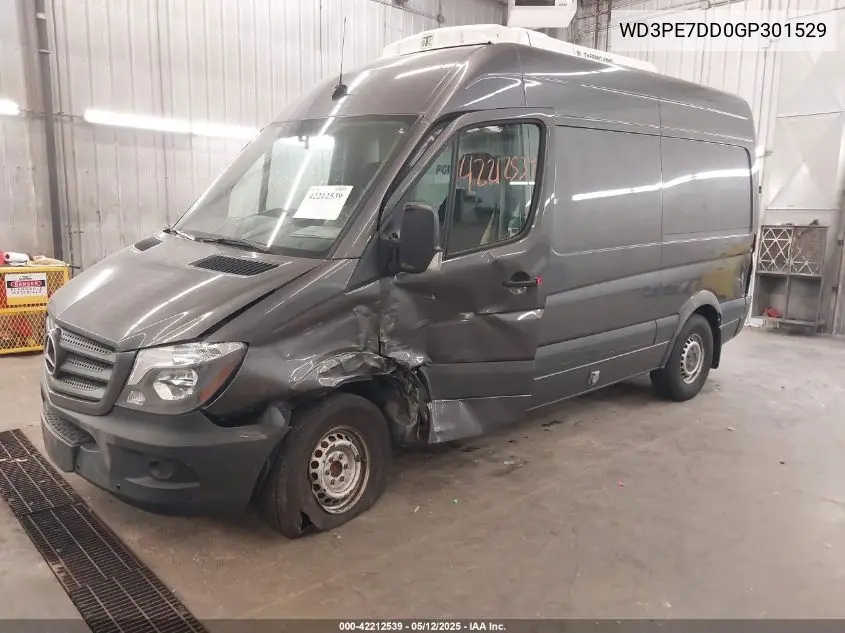 2016 Mercedes-Benz Sprinter 2500 Normal Roof VIN: WD3PE7DD0GP301529 Lot: 42212539