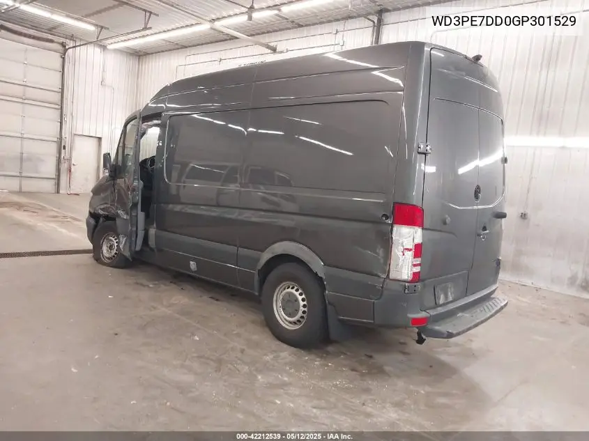 2016 Mercedes-Benz Sprinter 2500 Normal Roof VIN: WD3PE7DD0GP301529 Lot: 42212539