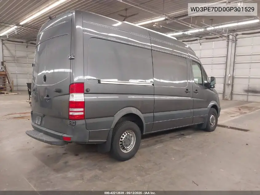 2016 Mercedes-Benz Sprinter 2500 Normal Roof VIN: WD3PE7DD0GP301529 Lot: 42212539