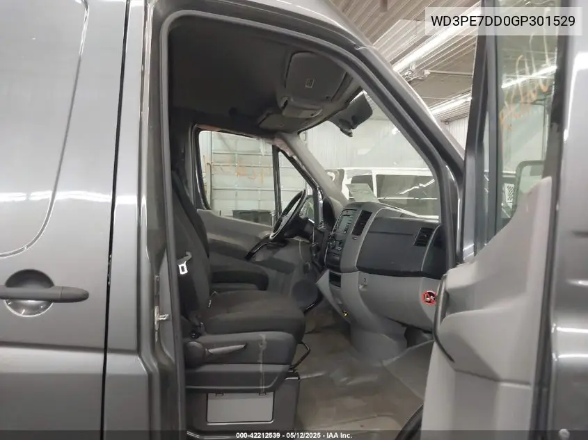 2016 Mercedes-Benz Sprinter 2500 Normal Roof VIN: WD3PE7DD0GP301529 Lot: 42212539