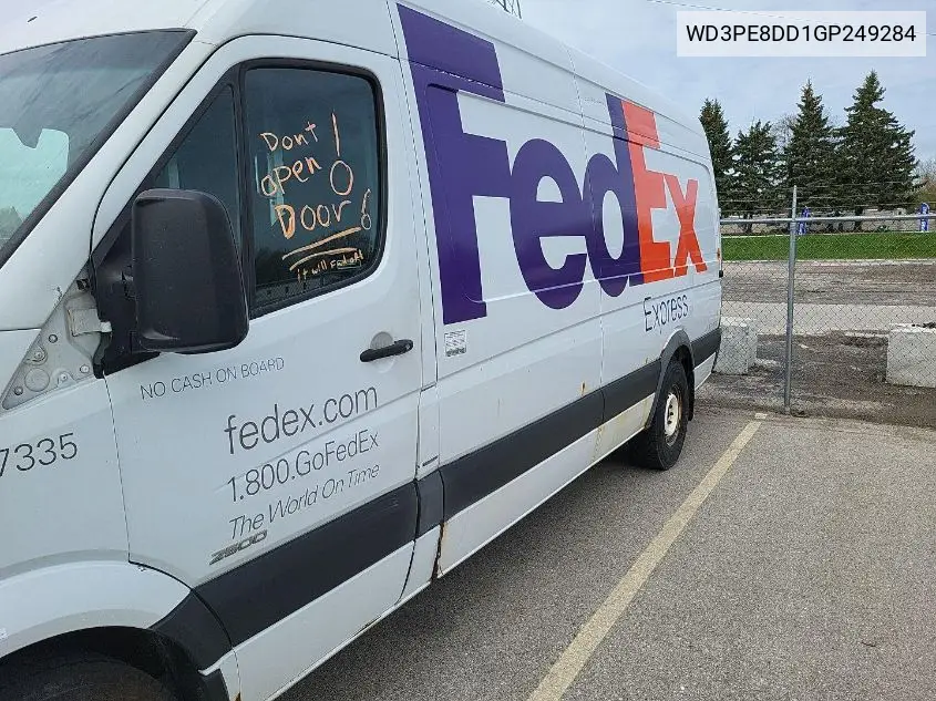 2016 Mercedes-Benz Sprinter 2500 VIN: WD3PE8DD1GP249284 Lot: 42251717