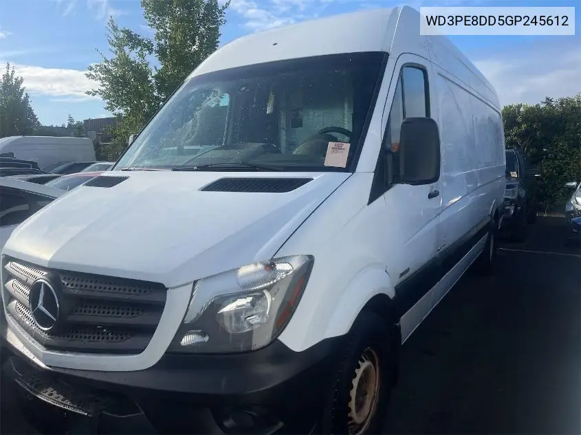 2016 Mercedes-Benz Sprinter 2500 VIN: WD3PE8DD5GP245612 Lot: 42263220