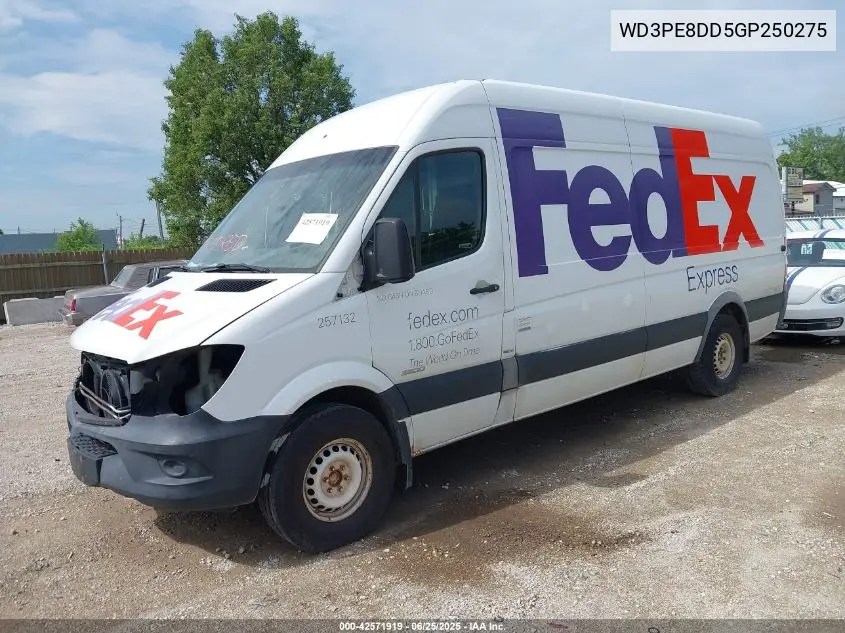 2016 Mercedes-Benz Sprinter 2500 High Roof/High Roof VIN: WD3PE8DD5GP250275 Lot: 42571919