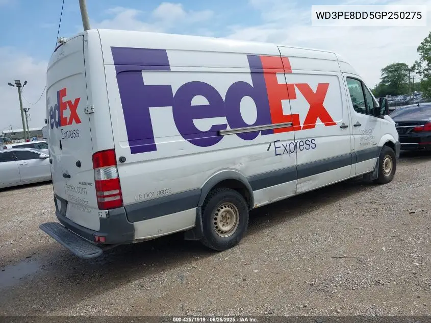2016 Mercedes-Benz Sprinter 2500 High Roof/High Roof VIN: WD3PE8DD5GP250275 Lot: 42571919
