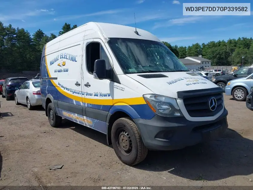 2016 Mercedes-Benz Sprinter 2500 Normal Roof VIN: WD3PE7DD7GP339582 Lot: 42786783
