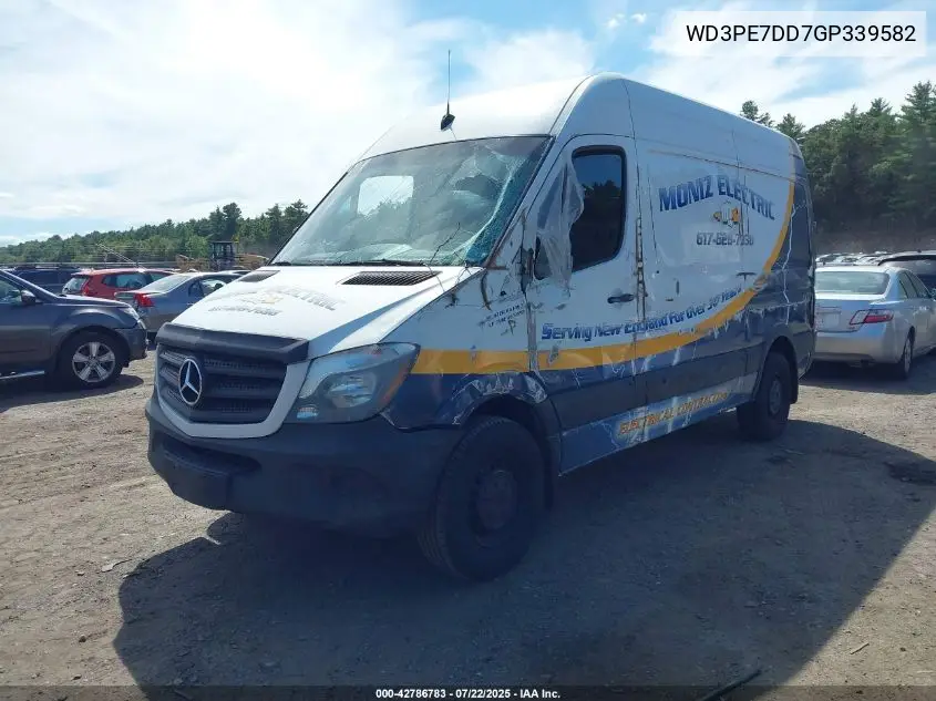 2016 Mercedes-Benz Sprinter 2500 Normal Roof VIN: WD3PE7DD7GP339582 Lot: 42786783