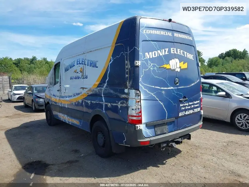 2016 Mercedes-Benz Sprinter 2500 Normal Roof VIN: WD3PE7DD7GP339582 Lot: 42786783
