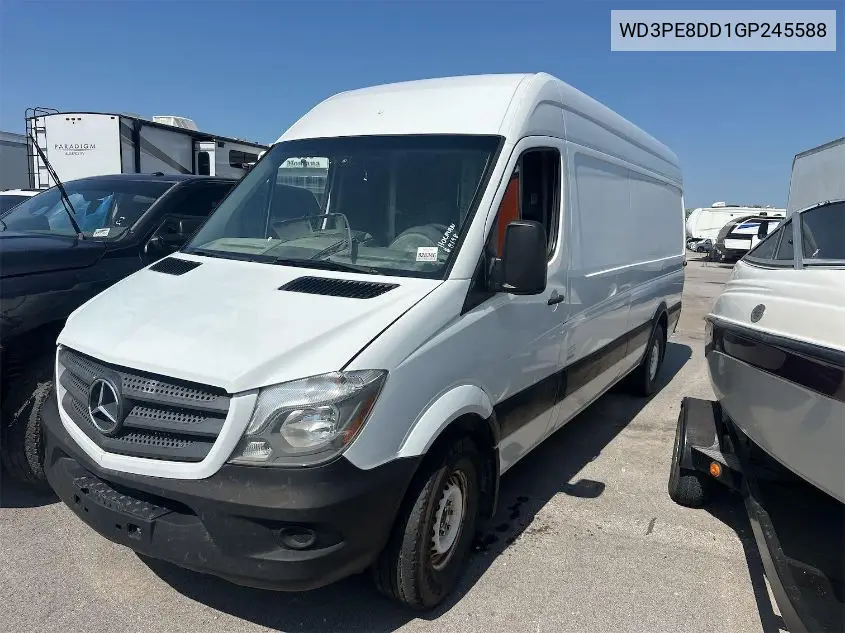 2016 Mercedes-Benz Sprinter 2500 High Roof/High Roof VIN: WD3PE8DD1GP245588 Lot: 42802222
