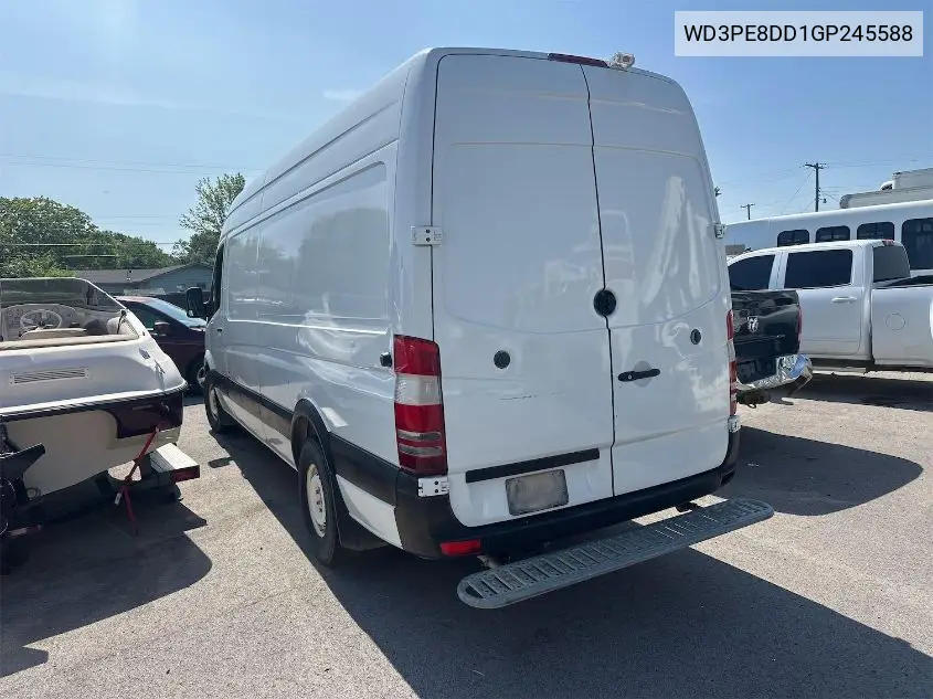 2016 Mercedes-Benz Sprinter 2500 High Roof/High Roof VIN: WD3PE8DD1GP245588 Lot: 42802222