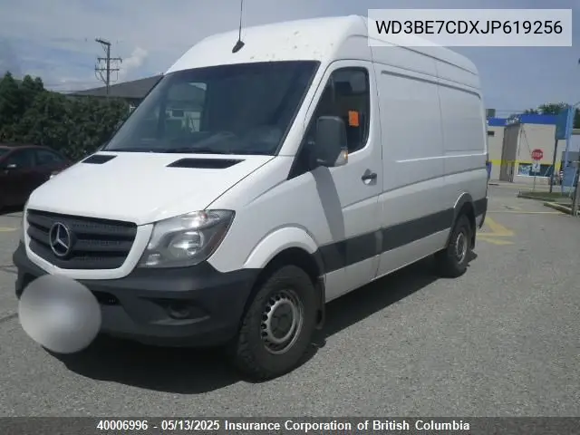 2018 Mercedes-Benz Sprinter 2500 VIN: WD3BE7CDXJP619256 Lot: 40006996