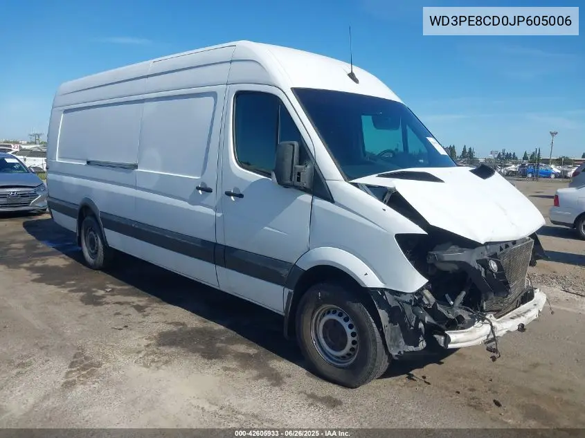 2018 Mercedes-Benz Sprinter 2500 High Roof V6 VIN: WD3PE8CD0JP605006 Lot: 42605933