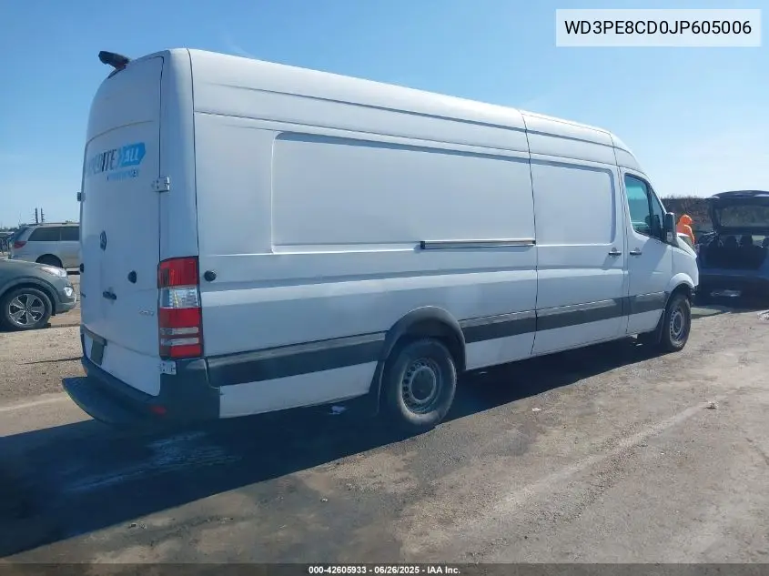 2018 Mercedes-Benz Sprinter 2500 High Roof V6 VIN: WD3PE8CD0JP605006 Lot: 42605933