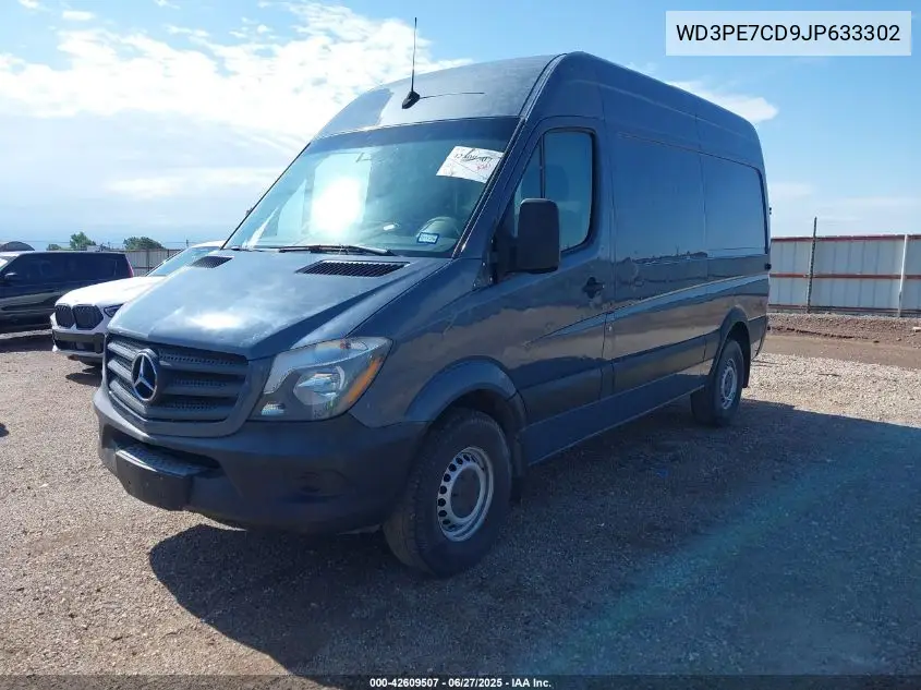 2018 Mercedes-Benz Sprinter 2500 Standard Roof V6 VIN: WD3PE7CD9JP633302 Lot: 42609507