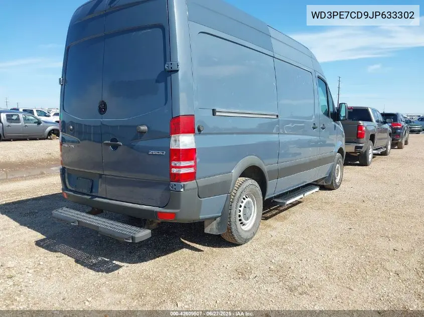 2018 Mercedes-Benz Sprinter 2500 Standard Roof V6 VIN: WD3PE7CD9JP633302 Lot: 42609507