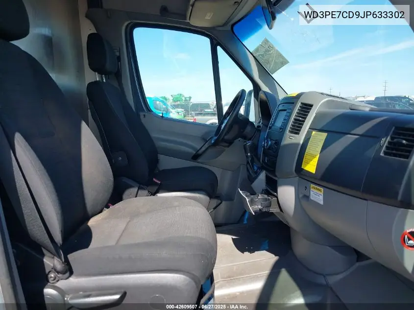 2018 Mercedes-Benz Sprinter 2500 Standard Roof V6 VIN: WD3PE7CD9JP633302 Lot: 42609507