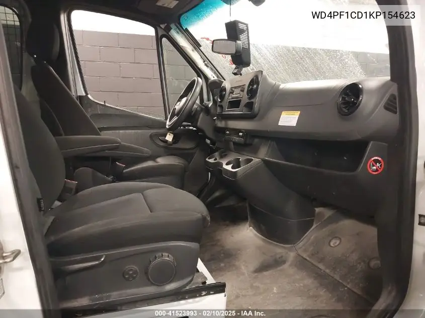 2019 Mercedes-Benz Sprinter 2500 High Roof V6 VIN: WD4PF1CD1KP154623 Lot: 41523993