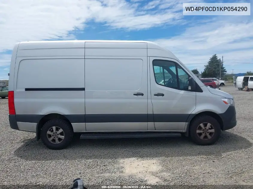 2019 Mercedes-Benz Sprinter 2500 High Roof V6/Standard Roof V6 VIN: WD4PF0CD1KP054290 Lot: 42598985