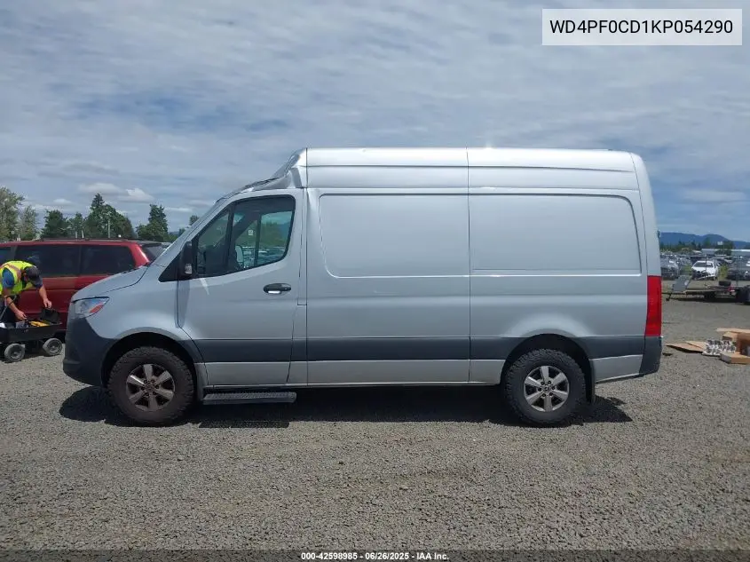 2019 Mercedes-Benz Sprinter 2500 High Roof V6/Standard Roof V6 VIN: WD4PF0CD1KP054290 Lot: 42598985