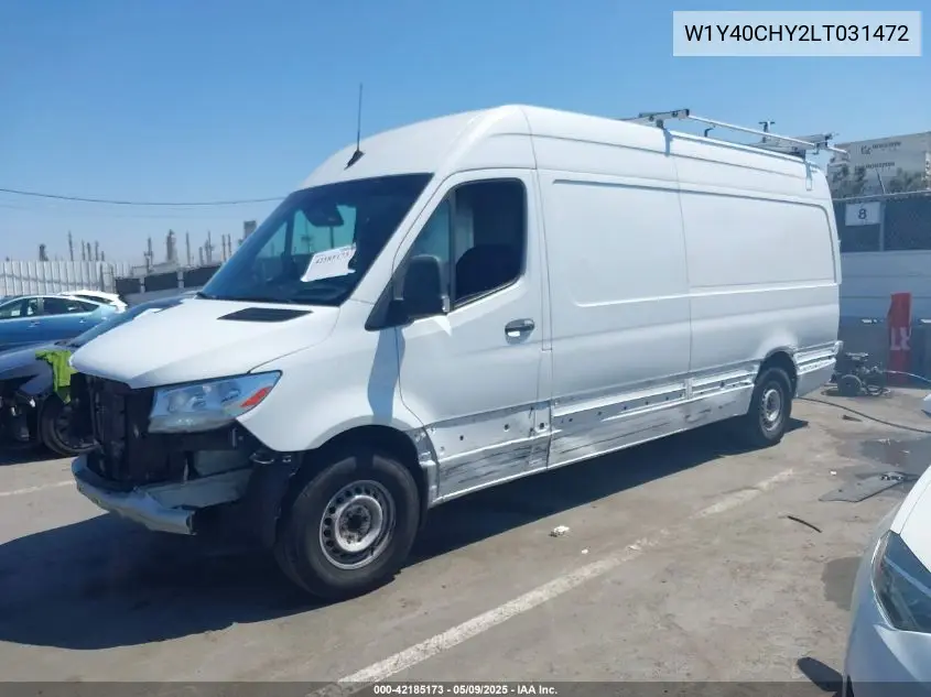 2020 Mercedes-Benz Sprinter 2500 High Roof I4 VIN: W1Y40CHY2LT031472 Lot: 42185173