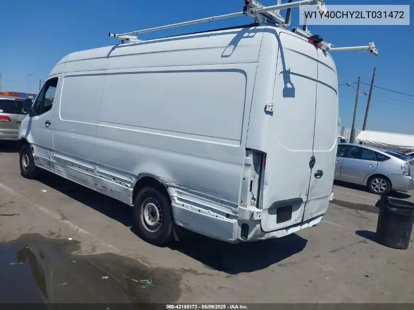2020 Mercedes-Benz Sprinter 2500 High Roof I4 VIN: W1Y40CHY2LT031472 Lot: 42185173