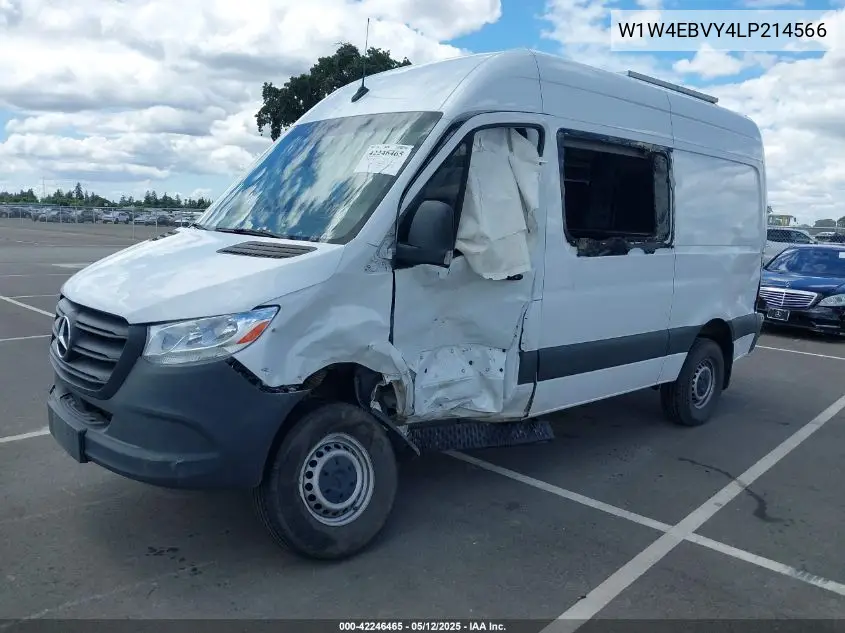 2020 Mercedes-Benz Sprinter 2500 Standard Roof V6 VIN: W1W4EBVY4LP214566 Lot: 42246465