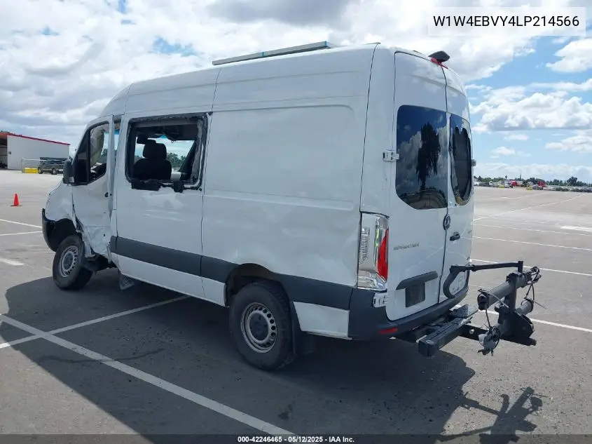 2020 Mercedes-Benz Sprinter 2500 Standard Roof V6 VIN: W1W4EBVY4LP214566 Lot: 42246465