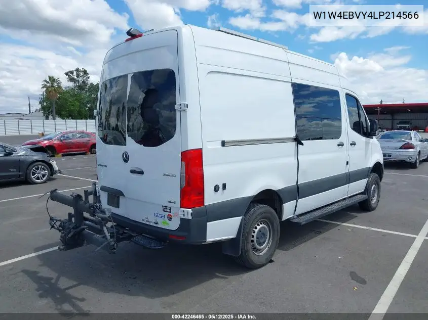 2020 Mercedes-Benz Sprinter 2500 Standard Roof V6 VIN: W1W4EBVY4LP214566 Lot: 42246465