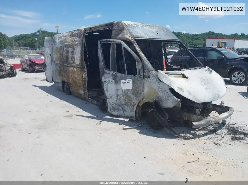 2020 Mercedes-Benz Sprinter 2500 High Roof V6 VIN: W1W4ECHY9LT021032 Lot: 42594061