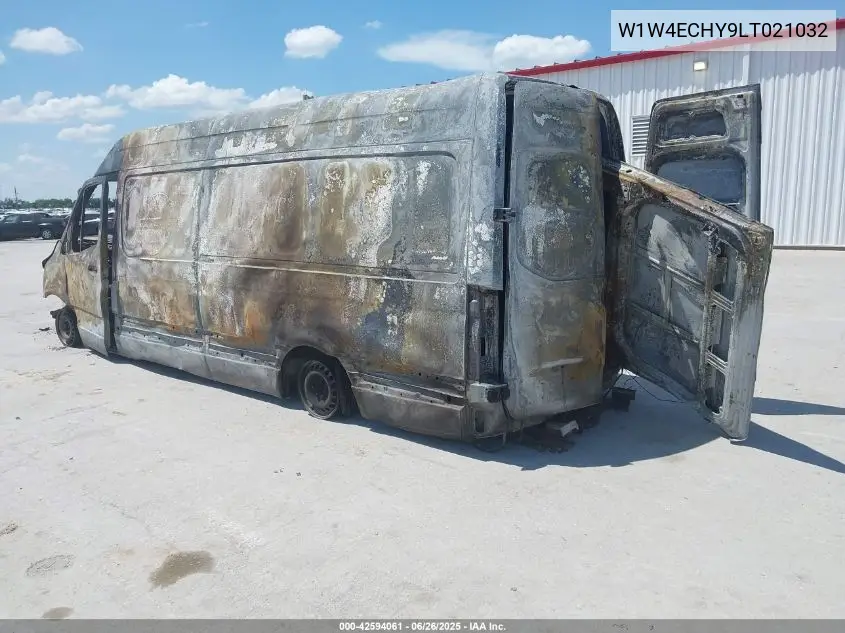 2020 Mercedes-Benz Sprinter 2500 High Roof V6 VIN: W1W4ECHY9LT021032 Lot: 42594061