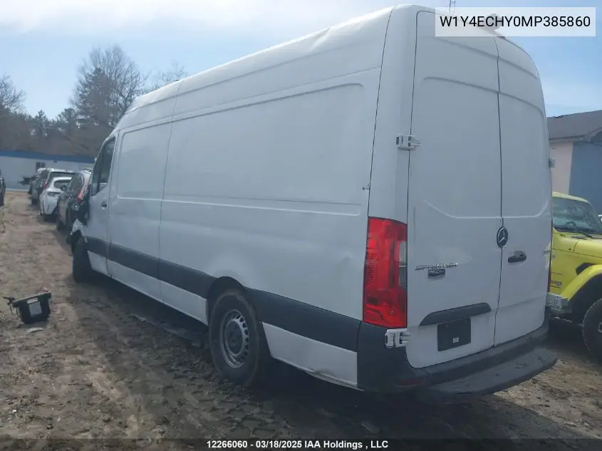 2021 Mercedes-Benz Sprinter VIN: W1Y4ECHY0MP385860 Lot: 12266060