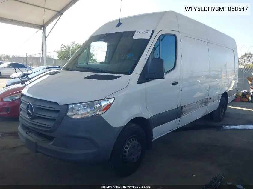 2021 Mercedes-Benz Sprinter 3500 High Roof V6 VIN: W1Y5EDHY3MT058547 Lot: 42777457