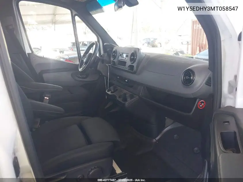 2021 Mercedes-Benz Sprinter 3500 High Roof V6 VIN: W1Y5EDHY3MT058547 Lot: 42777457