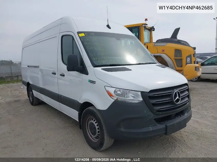2022 Mercedes-Benz Sprinter 2500 VIN: W1Y4DCHY4NP462685 Lot: 12314208