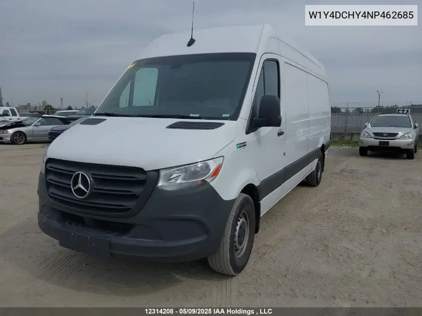 2022 Mercedes-Benz Sprinter 2500 VIN: W1Y4DCHY4NP462685 Lot: 12314208