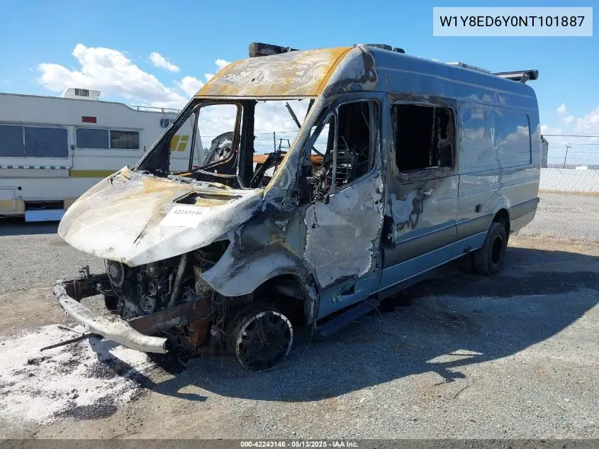 2022 Mercedes-Benz Sprinter 3500Xd High Roof V6 VIN: W1Y8ED6Y0NT101887 Lot: 42243146