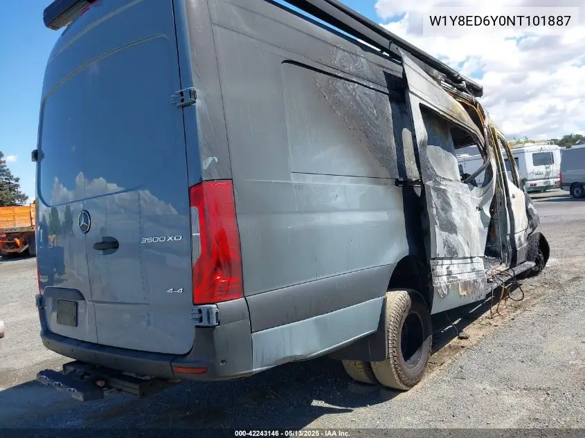 2022 Mercedes-Benz Sprinter 3500Xd High Roof V6 VIN: W1Y8ED6Y0NT101887 Lot: 42243146