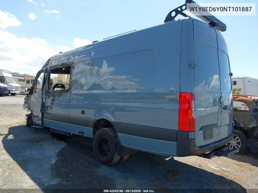 2022 Mercedes-Benz Sprinter 3500Xd High Roof V6 VIN: W1Y8ED6Y0NT101887 Lot: 42243146