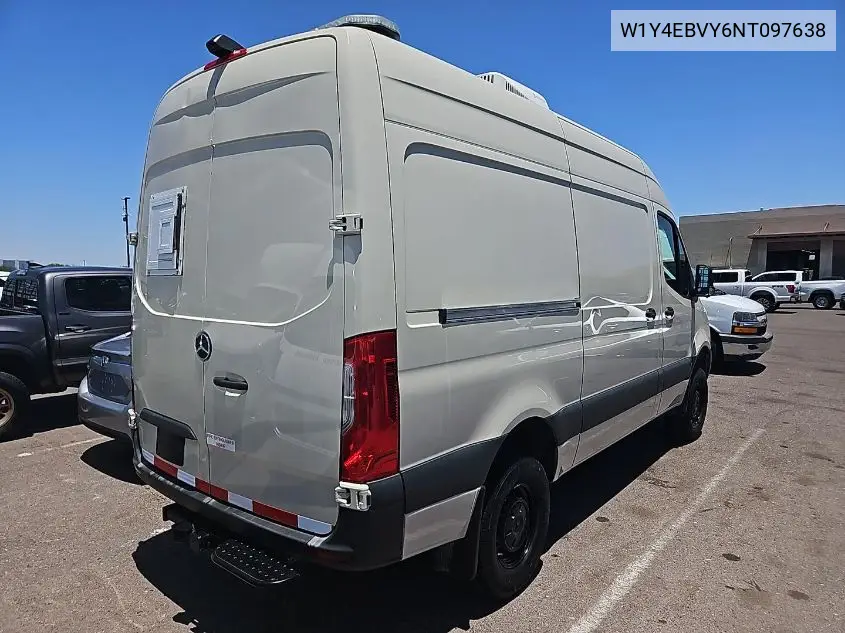 2022 Mercedes-Benz Sprinter 2500 VIN: W1Y4EBVY6NT097638 Lot: 42615406
