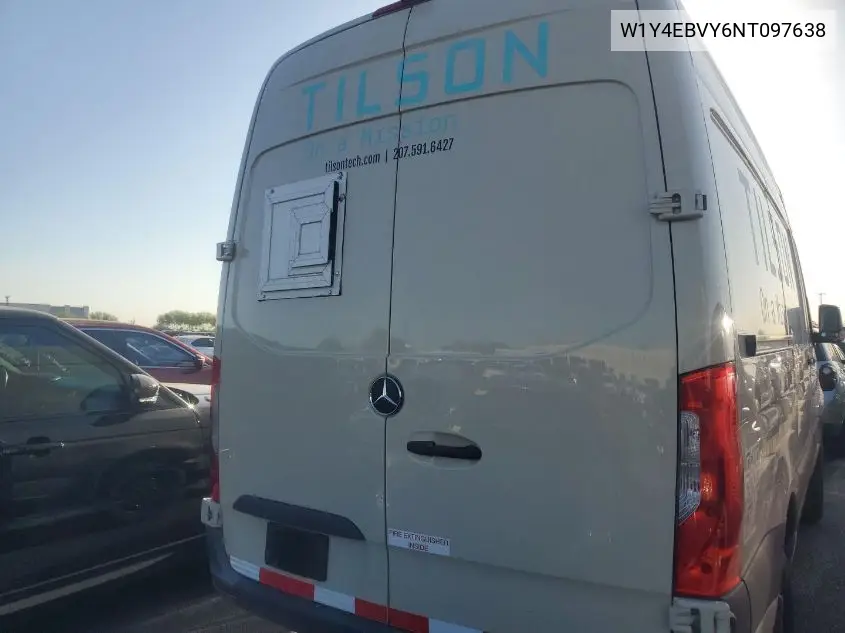 2022 Mercedes-Benz Sprinter 2500 VIN: W1Y4EBVY6NT097638 Lot: 42615406