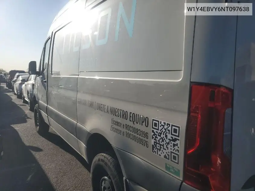 2022 Mercedes-Benz Sprinter 2500 VIN: W1Y4EBVY6NT097638 Lot: 42615406