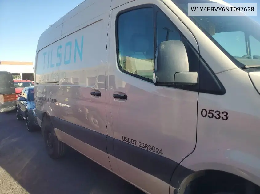 2022 Mercedes-Benz Sprinter 2500 VIN: W1Y4EBVY6NT097638 Lot: 42615406