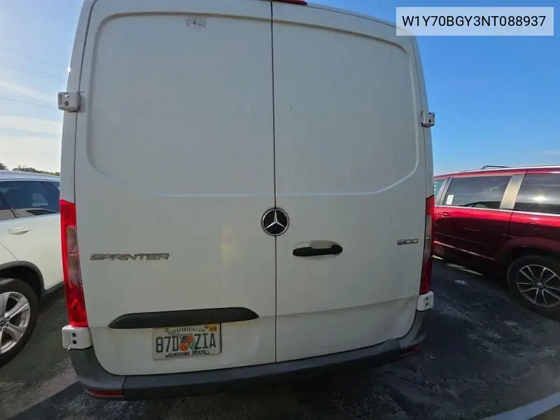 2022 Mercedes-Benz Sprinter 1500 VIN: W1Y70BGY3NT088937 Lot: 42633645