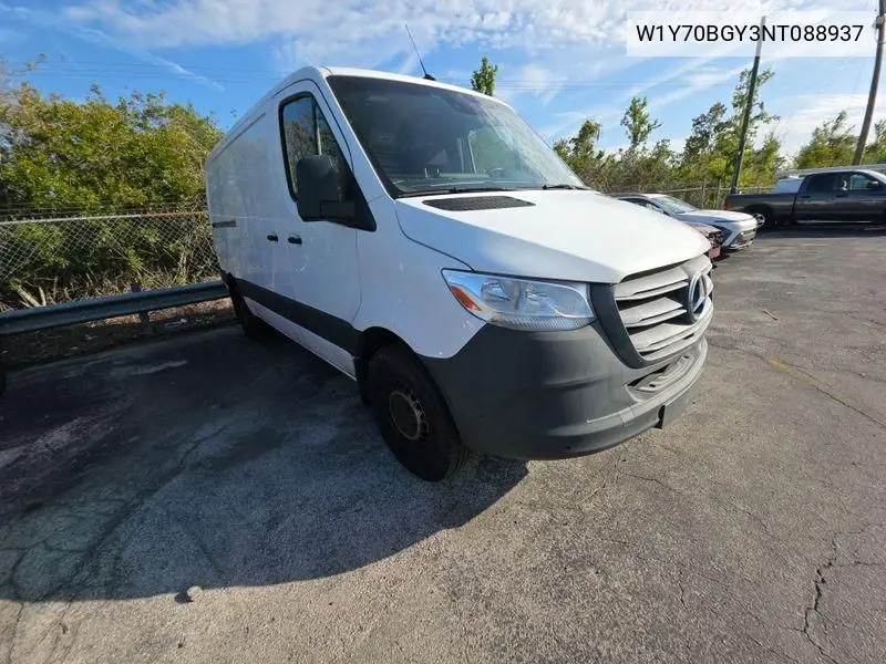 2022 Mercedes-Benz Sprinter 1500 VIN: W1Y70BGY3NT088937 Lot: 42633645