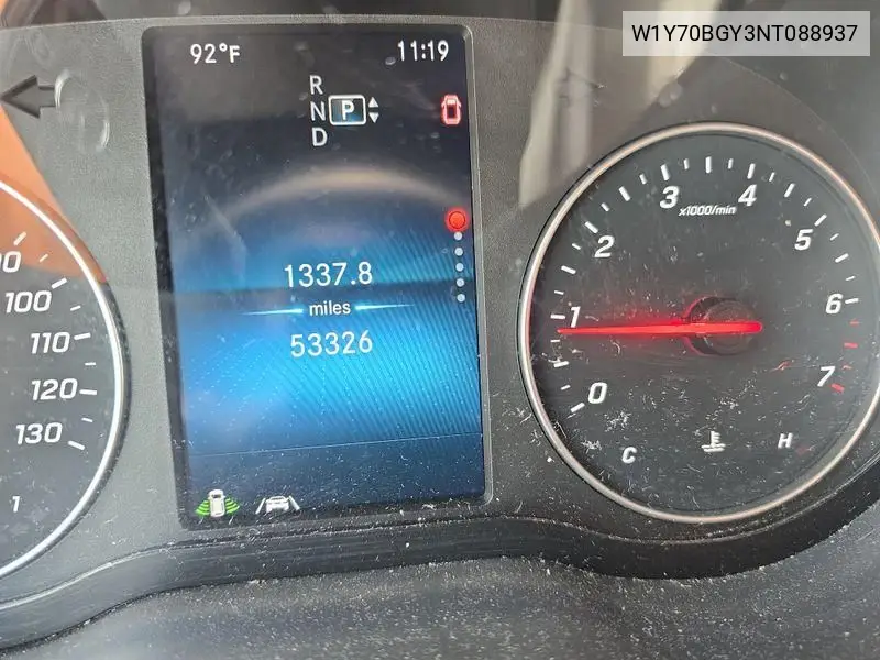 2022 Mercedes-Benz Sprinter 1500 VIN: W1Y70BGY3NT088937 Lot: 42633645