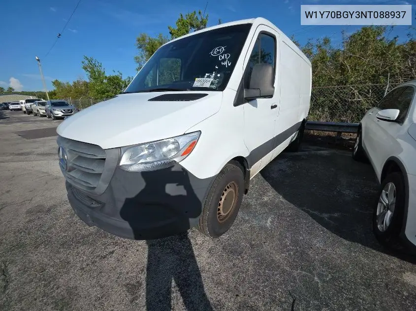 2022 Mercedes-Benz Sprinter 1500 VIN: W1Y70BGY3NT088937 Lot: 42633645