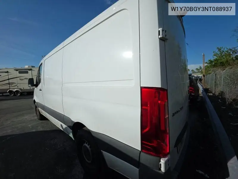 2022 Mercedes-Benz Sprinter 1500 VIN: W1Y70BGY3NT088937 Lot: 42633645