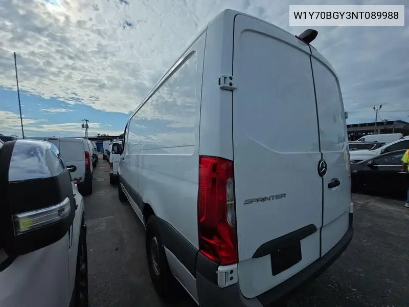 2022 Mercedes-Benz Sprinter 1500 VIN: W1Y70BGY3NT089988 Lot: 42633648