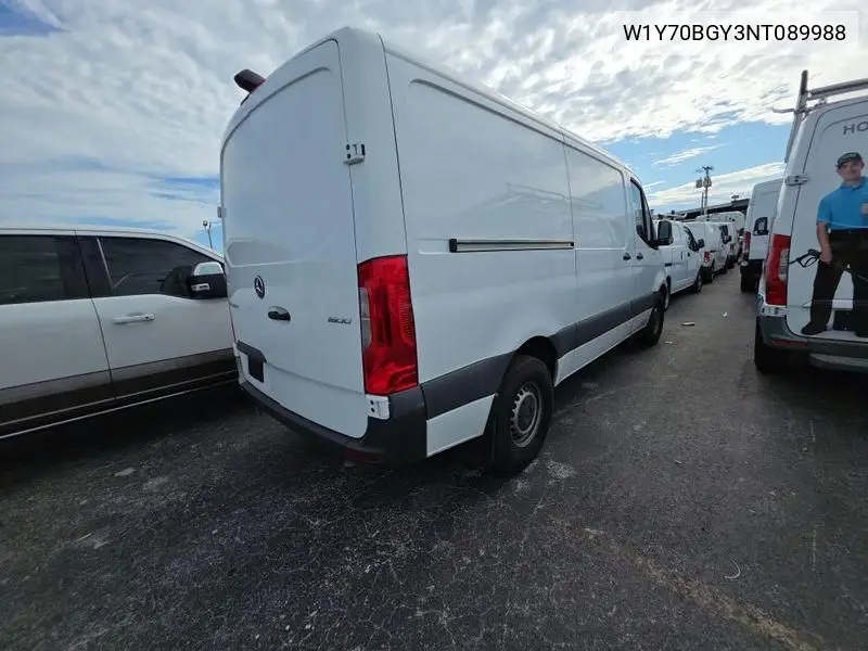 2022 Mercedes-Benz Sprinter 1500 VIN: W1Y70BGY3NT089988 Lot: 42633648