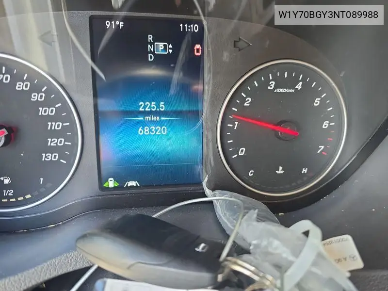 2022 Mercedes-Benz Sprinter 1500 VIN: W1Y70BGY3NT089988 Lot: 42633648